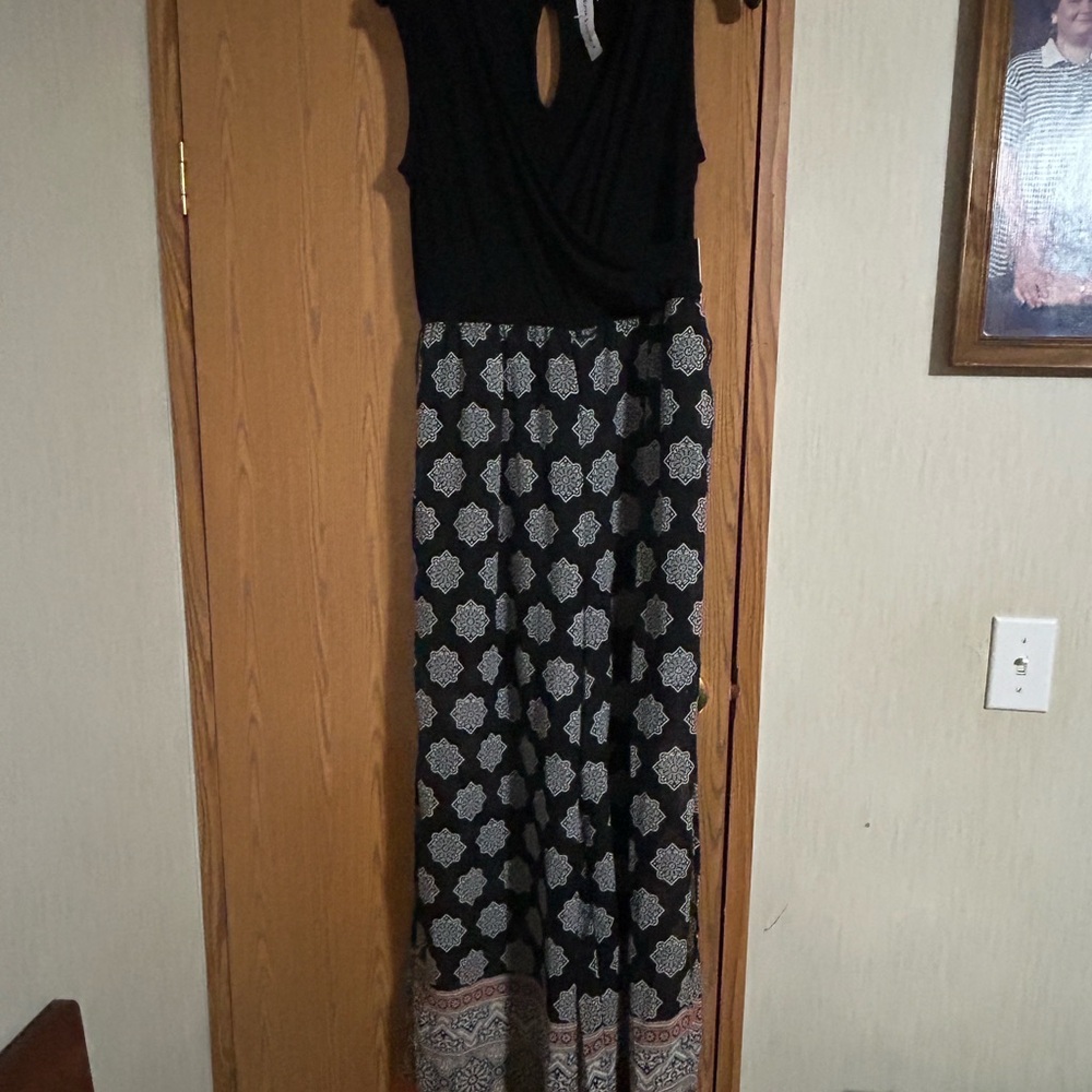 Emma & Michele Black and White Jumpsuit